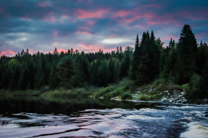 Sunset at Long Lake Dam